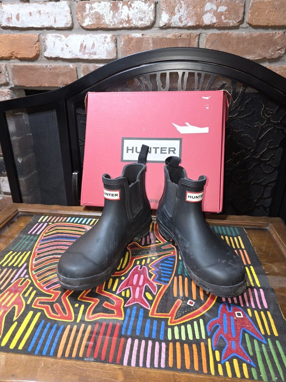 Genuine Hunter Original Chelsea Women's Waterproof Rain Boots Black New Size 6